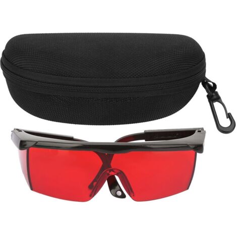 Lunettes d'Amélioration Laser Rouge - Lunettes de Sécurité pour Niveau Laser, Laser Rotatif et Laser Multiligne Rouge - Améliorer la Visibilité du Faisceau Rouge-VSIAISV (1/5)