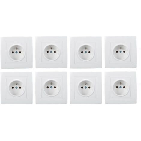 8 pièces prise Standard française 16A 220V prise murale prise murale pour hôtel de bureau à domicile-VSIAISV