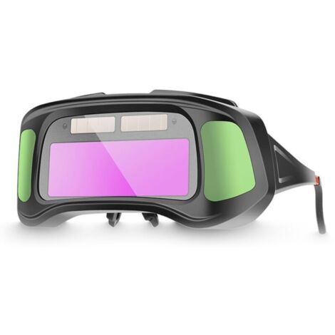 Lunettes de soudage professionnelles intelligentes anti-lumière forte, équipées d'un panneau de charge solaire-VSIAISV (1/5)