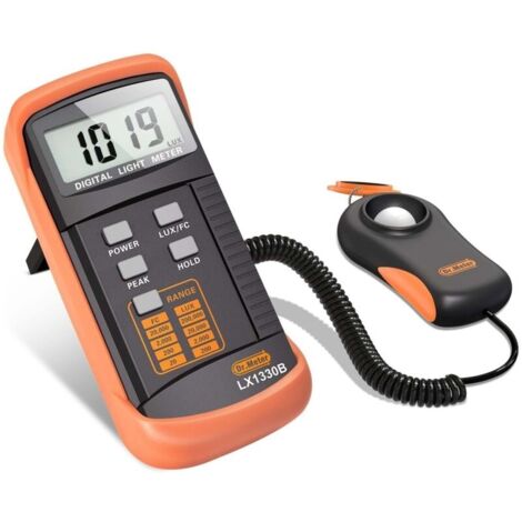 Luxmètre Numérique, Handheld Split Type 0-200,000 Lux Mesureur de Température Ambiante avec Capteur Rotatif 360º Haute Précision Réactions Rapides pour Lumière LED Plantes Photographie-VSIAISV