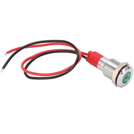 Voyant LED en Métal Voyant étanche Voyant D'avertissement LED 10mm Puissance Petit Cordon Nickel Plaqué Laiton Antipoussière Signal Lampe 220V-VSIAISV