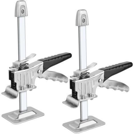 Lève-Plaques Manuel Outil de levage pour bras 2 pcs Outil De Serrage De Précision Du Bras Cric Multifonction pour Portes Fenêtres Armoires Placards