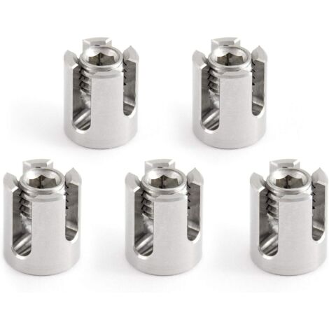 Lot de 5 serre-câbles en acier inoxydable (A4) - Pour câble de 2 mm - M8 (pour câble de 2 mm)