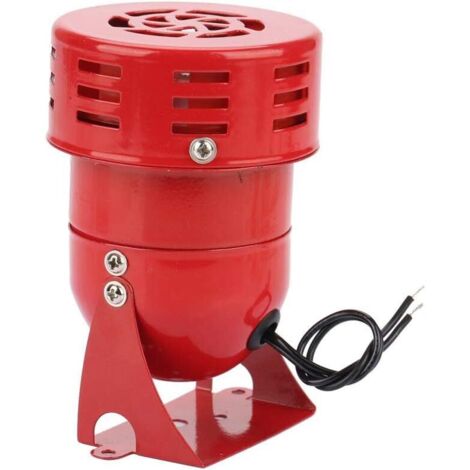 Buzzer Siren 220V 120DB Haute puissance Mini alarme de moteur en métal rouge Bruit industriel électrique Garde contre le vol MS 190