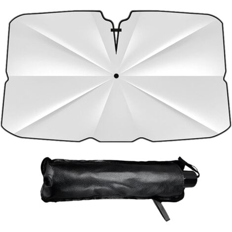 Pare Soleil Voiture Pare Brise Avant 140 x 80 cm. Parapluie Soleil SUV et Camion Pare-soleils pour Pare-Brise Avant Auto résistant aux UV avec revêtement en Titane