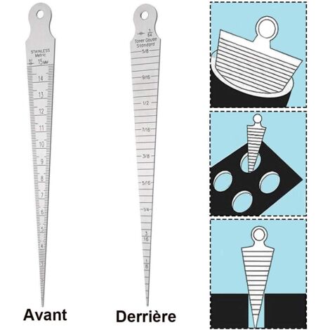 QUARKZMAN Jauge D'Épaisseur 0,02 Mm - Lame Unique Acier 65MN Métrique Outil De Mesure Précis