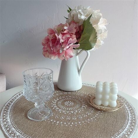 Lot De 10 Porte-clés Bohèmes Miniatures à Pompons – 3 Couches – Blanc – Uxcell
