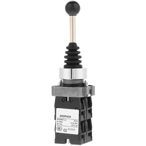 Joystick Switch, Contrôleurs de Joy Stick Interrupteur à Retour de Ressort 4 Positions Commutateurs Industriels de Remplacement Noir (1/5)