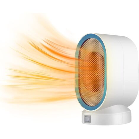 Mini Chauffage électrique Portable Ventilateur de Chauffage Maison 400W Miniature Basse Puissance Chauffant du Soleil Chauffe Radiateur électrique Portatif (bleu)