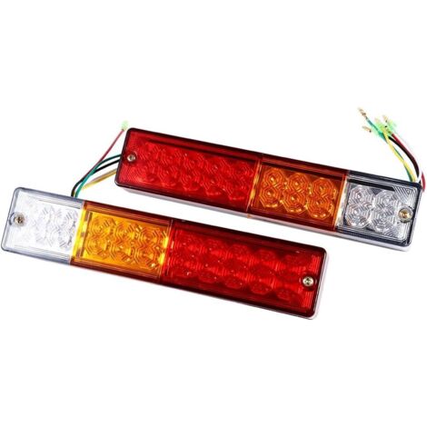 2pcs LED Lampe Feux de Recul Arrière Indicateur 20 LED 12V 24V à Haute Luminance pour Voitures (Edition : 12V) (1/5)