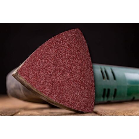 18 Feuilles Papier De Verre 150 Grains Pour Ponceuse Souris - Triangulaires 3,9 X 5,5 Pouces Oxyde D'Aluminium
