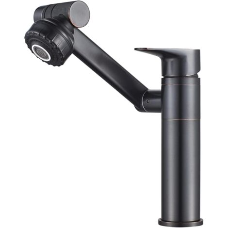 Moderne Rotatif À 360 Degrés Robinet Monotrou Multifonctionnel Robinet d'eau Chaude et Froide Robinet De Bassin Robinet D'évier De Cuisine Robinet pour Lavabo De Salle De Bains (1/4)
