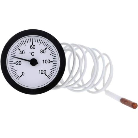 6cm Barbecue Extérieur Grill Fumoir Thermomètre en Acier Inoxydable, Fumeur de Barbecue Jauge de température, pièces de Rechange de Gril pour la Cuisson du Barbecue