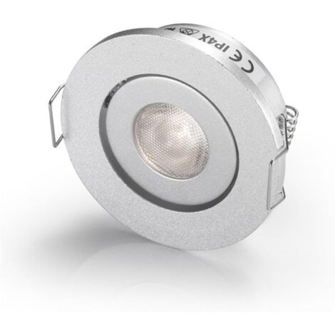 Aougo – Spot encastrable LED 3W blanc chaud 3000K – Verre trempé PMMA – Tension 85-265V – Profondeur 20mm – Diamètre 52mm
