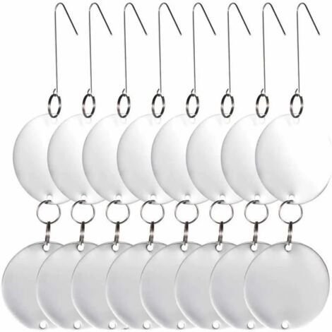 8 disques répulsifs anti-oiseaux CD en acier inoxydable Réfléchissants double-face Répulsifs anti-oiseaux Pigeons Mouettes Hirondelles Moineaux Grives Étourneaux Merles