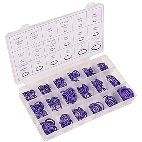 Joint Torique, 270pcs Anneaux d'étanchéité en Caoutchouc O type Anneaux 18 taille Joints Toriques Universel Assortiment pour Réparation Robinetterie Automobile Climatisation (1/5)