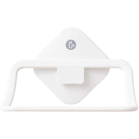Towel Rings For Bathrooms Serviette Simple Cadre Sans Serviette Perforée Salle De Bains Cuisine Rack Cintre Riz Blanc Mini Cuisine Pendaison Anneau(15,5x9,7cm) (1/4)