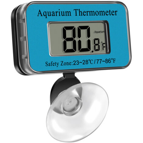 Thermomètre numérique pour aquarium avec thermomètre d'aquarium et ventouse pour température de l'eau (1/5)