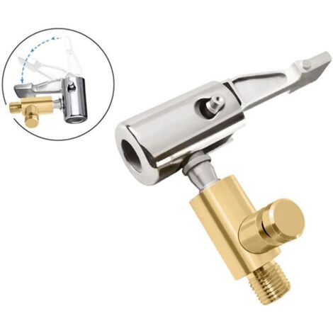 Adaptateur De Valve De Pneu De Voiture,iSpchen Embout Gonflage Pneu Voiture Portable Adaptateur De Bouche Filetée Voiture Accessoires De Connecteur De Pompe à Air Dégonfle Pas