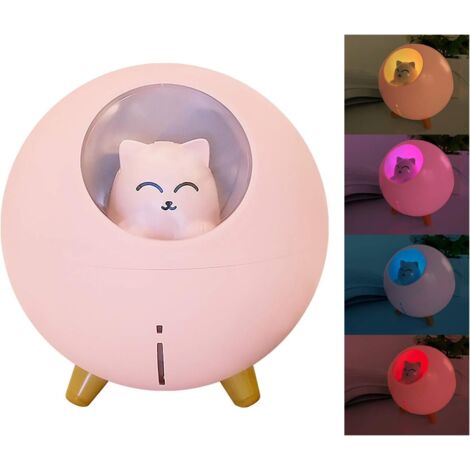 220ml Mini Humidificateur D'air, Humidificateur Silencieux Avec Lumières LED Lumière de Respiration Colorée, de L'humidificateur de Bureau USB pour la Maison/la Chambre à Coucher/le Bureau (1/5)