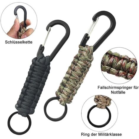 Porte-clés De Sécurité Multifonction – Randonnée, Camping, Escalade – Kit Survie DofE & Militaire