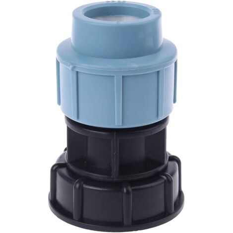 1 pcs Adaptateur de réservoir IBC S60X6 à raccord de Tuyau Droit 32mm Accessoires raccord de Tuyau d'eau de Jardin connecteur d'outil