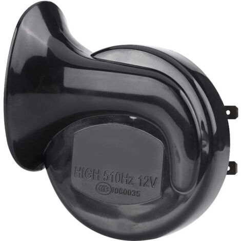 Klaxon Escargot à Air,Haute Parleur 12V Corne d'Air d'Escargot Sirène Universel imperméable 110dB 510HZ Fort Formé Klaxon d'Air Electrique pour Moto Camion Voiture (1/5)
