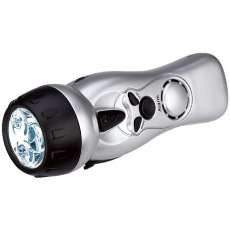 JOFLVA Lampe de Poche Solaire, 3 Pièces Lampes De Poche à Manivelle, lampe de poche dynamo
