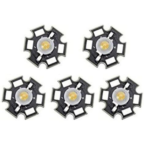 Lot de 5 ampoules LED haute puissance Blanc chaud 3 W  [Classe énergétique A]