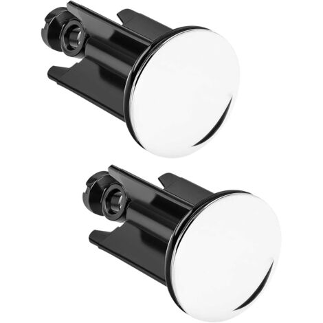 Bouchon d'Évier Universel 40mm, 2 PCS Éviers de Vidange pour Tous Les Éviers et Bidets Standard (la Hauteur est Réglable Entre 6.6cm et 8.3cm)
