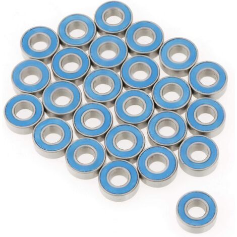 Roulements à billes - 25 pièces/ensemble MR115-2RS roulements à billes scellés en caoutchouc en métal bleu 5 x 11 x 4mm (1/5)