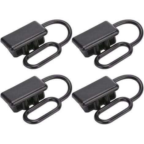 4 pièces/ensemble bouchon de batterie couvercle en caoutchouc souple capuchon anti-poussière, for connecteurs de couvercle de prise Anderson connecteurs d'alimentation cc 50A