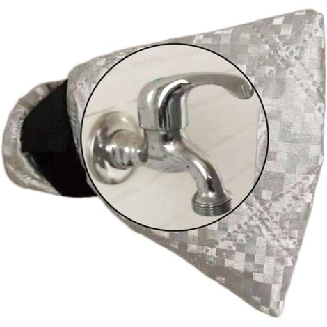 Extérieur Robinet Couvertures, Imperméable Film d'aluminium Hiver Antigel Housse de Protection de Robinet Utilisation dans la pelouse de Patio de Jardin (1/5)