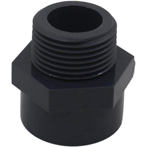 Embout filete pvc male 32mm embout a visser piscine raccord mixte pvc manchon fileté pvc,DN25,2pcs (Diamètre Interne 32mm - 1" filetage)