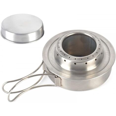 Réchaud de Camping, Mini-brûleur À Alcool pour Poêle À Alcool avec Couvercle À Poignée pour Randonnée Pique-Nique Camping (sans Alcool) (1/5)