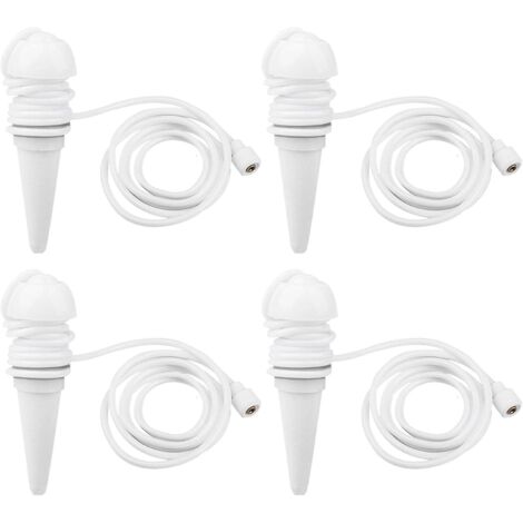 Piquets d'irrigation pour plantes Insert de plantation auto-arrosage Kit de dispositifs d'arrosage automatique des plantes Piques d'arrosage automatique pour plantes,Hauteur environ 11cm(4Pcs)