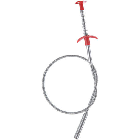 Pince de Nettoyage pour Canalisations, 60cm Furet Canalisation, Déboucheur Furet Pliable, Manche Quatre Griffes, Confortable et Puissant, Largement Utilisé pour le Colmatage des éviers