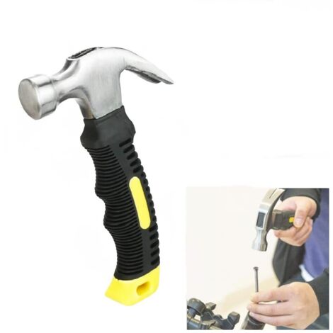 Mini Marteau de Coffreur en Acier Marteau Court Multifonctionnel Marteau Charpentier Avec Poignée Antidérapante Mini Marteau à Griffes Utile pour Entretien, Bricolage, Menuiserie