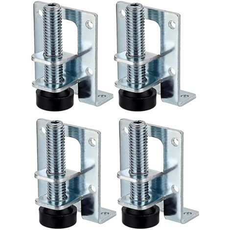 4 Pièce Niveleurs Meubles Réglables, Pieds de Nivellement Robustes, Pieds De Nivellement pour Meubles, Pieds de Meuble Réglables, Pied pour Meuble, pour Tables, Étagères, Placards, Établi