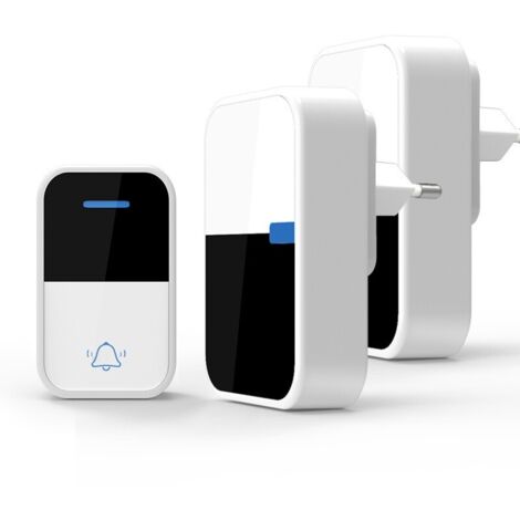 Sonnette sans fil auto-alimentée sans batterie sonnette de porte étanche 38 sonnerie bouton poussoir recevoir appel cloche télécommande sans fil extérieur électronique sonnette téléavertisseur anneau (1/5)