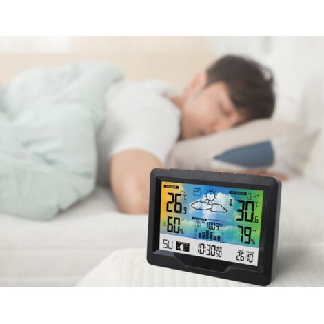Thermomètre-hygromètre Intérieur LCD - Température Humidité, Blanc
