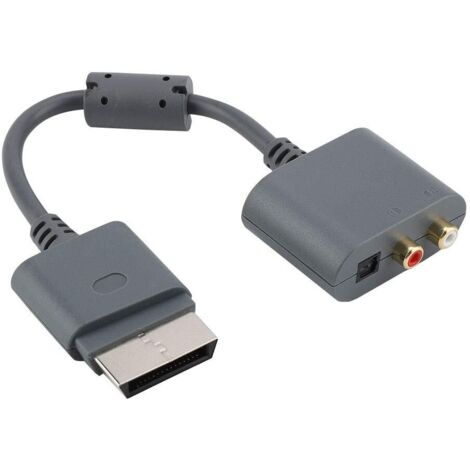 Câble Adaptateur Audio pour Xbox 360, Câble de Conversion Adaptateur Optique Optique RCA pour Xbox