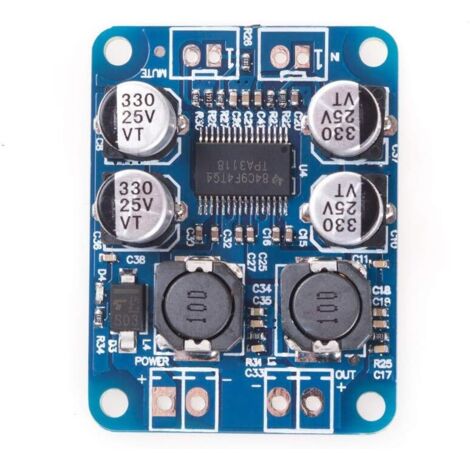 TPA3118 PBTL 60W DC 8-24V Mono Digital Audio Amplifier Board AMP Module Chip 1X60W 4-8 Ohms Replace TPA3110 for Arduino (1/5)