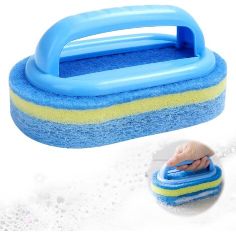 Brosses Éponge de Piscine, Brosse de Nettoyage en Éponge, Accessoire de Piscine pour Nettoyer la Saleté des Parois de la Baignoire de la Piscine