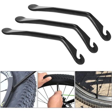 3 Pièces Levier de Pneu de Vélo Levier de Pneu en Acier au Carbone Trempé Réparer le Tube de Vélo (1/5)