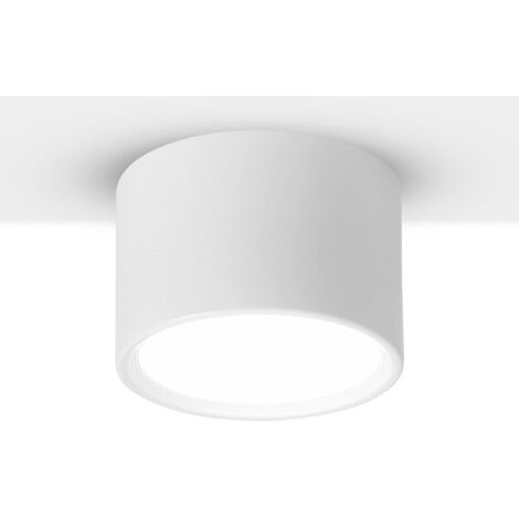 12W Blanc Spot plafond LED 6000K Blanc Froid Luminaire Spot Plafonnier salon salle à manger cuisine couloir chambre Ø120MM [Classe énergétique E] (1/5)