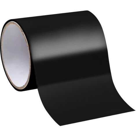 Ruban de Réparation Etanche, 10cm x 1.5m Ruban Adhesif Anti-Fuites de Reparation pour Tuyau, Piscine, Seau, Non Extensible (Noir) (1/5)