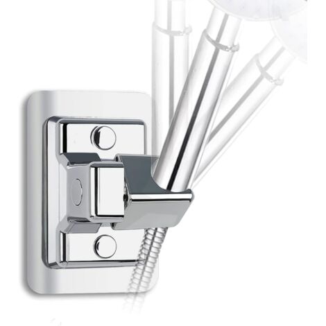 Support Douche Sans Percage,Support Pommeau de Douche Universel Réglable 360°,Support de Douche Mural,Support Mural pour Douchette orientable,Générique Support de Douche Réglable Fixée Monté (1/5)