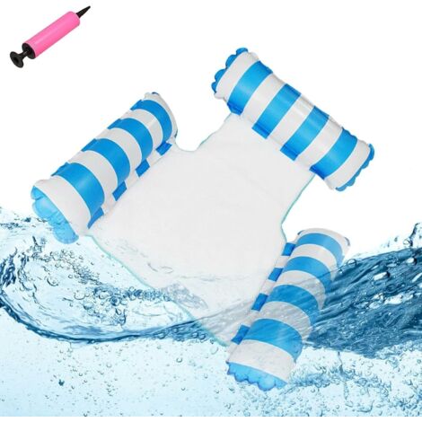 Matelas gonflable pour piscine,Hamac gonflable à eau,Jouet de piscine 4 en 1,Hamac à eau,Pour adulte,Piscine gonflable,Pliable (1/5)