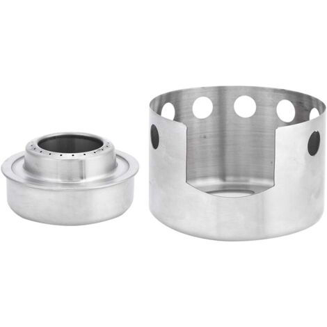 Rechaud Alcool Mini Réchaud Alcool, Camping Randonnée Réchauds à Alcool Portable Mini Réchaud en Acier Inoxydable avec Support Rechaud Alcool pour Carburant Solide Alcool Pique-Nique Camping (1/5)
